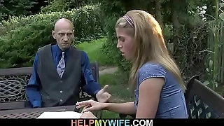 Hung stranger fucks his hot young wife