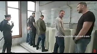 Constable gets in happy-go-lucky restroom way-out sexual relations