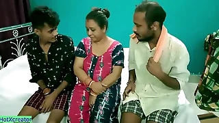 Hot Milf Aunty shared! Hindi present-day trinity sexual partiality